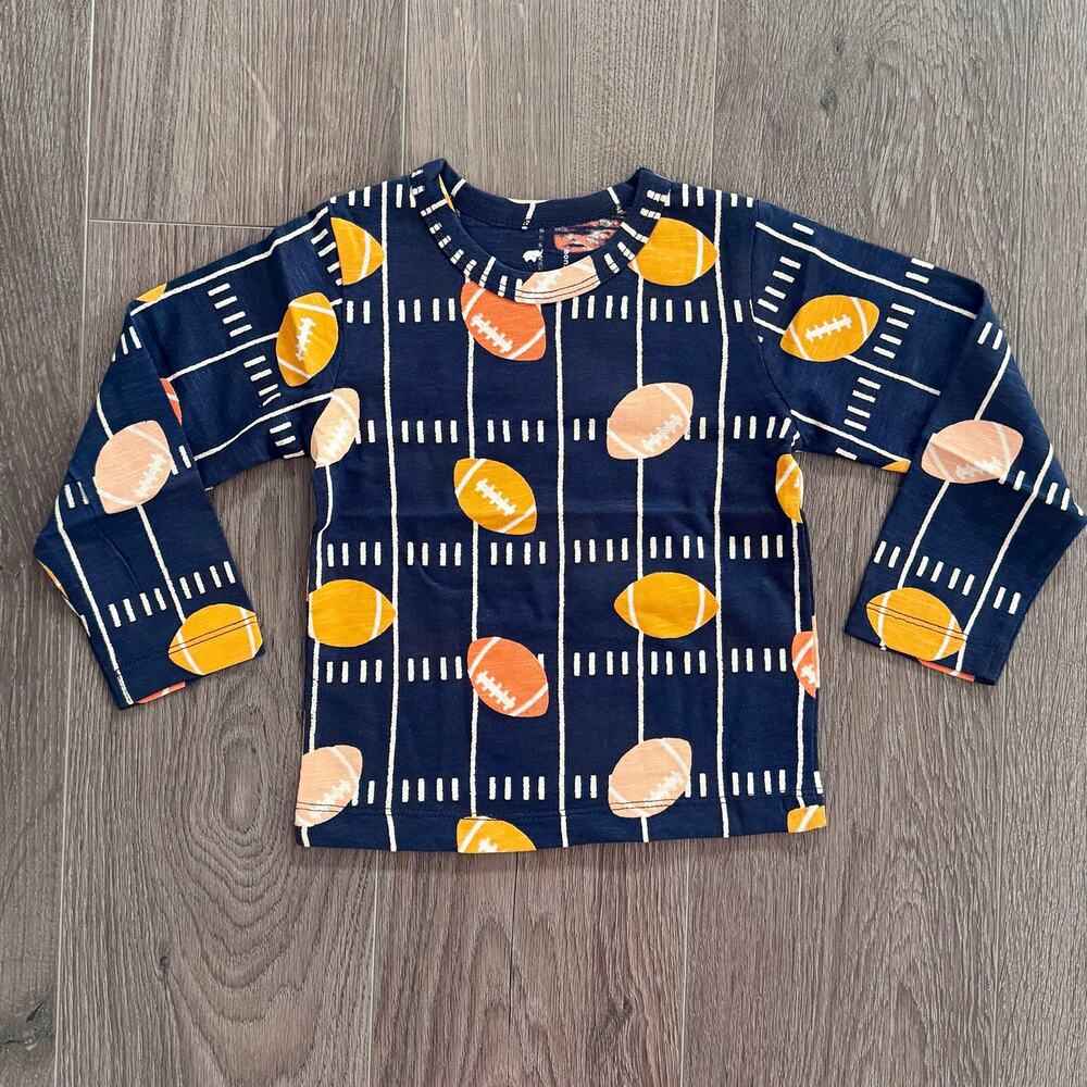 Football Fall Super Bowl Print Shirt Organic Cotton Monica + Andy